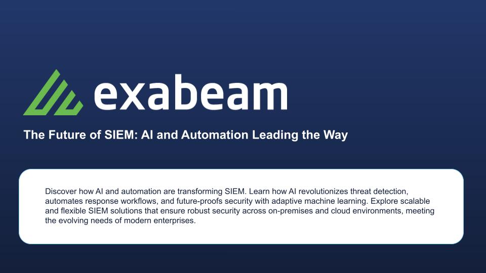 DACH CISO Summit – Exabeam Keynote